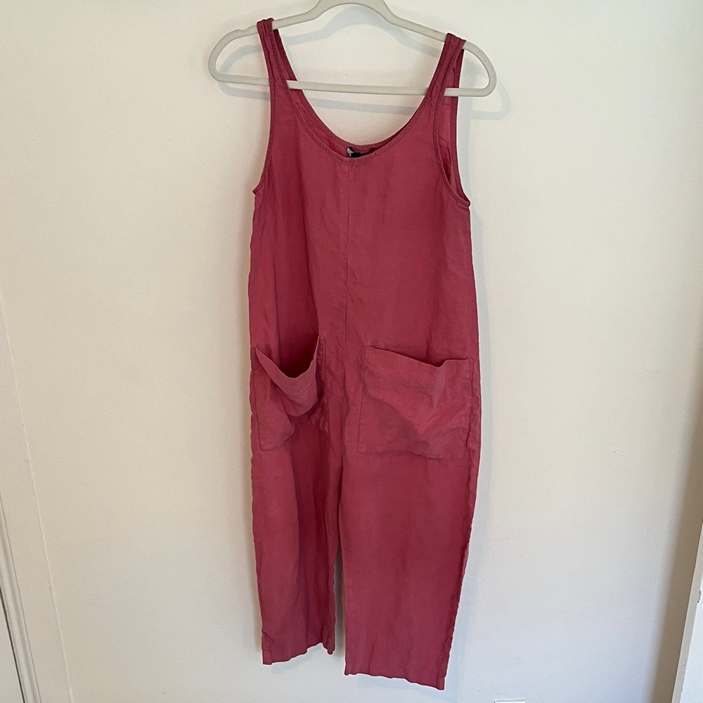 Ilana Kohn Rose-Pink Sleeveless Jumpsuit